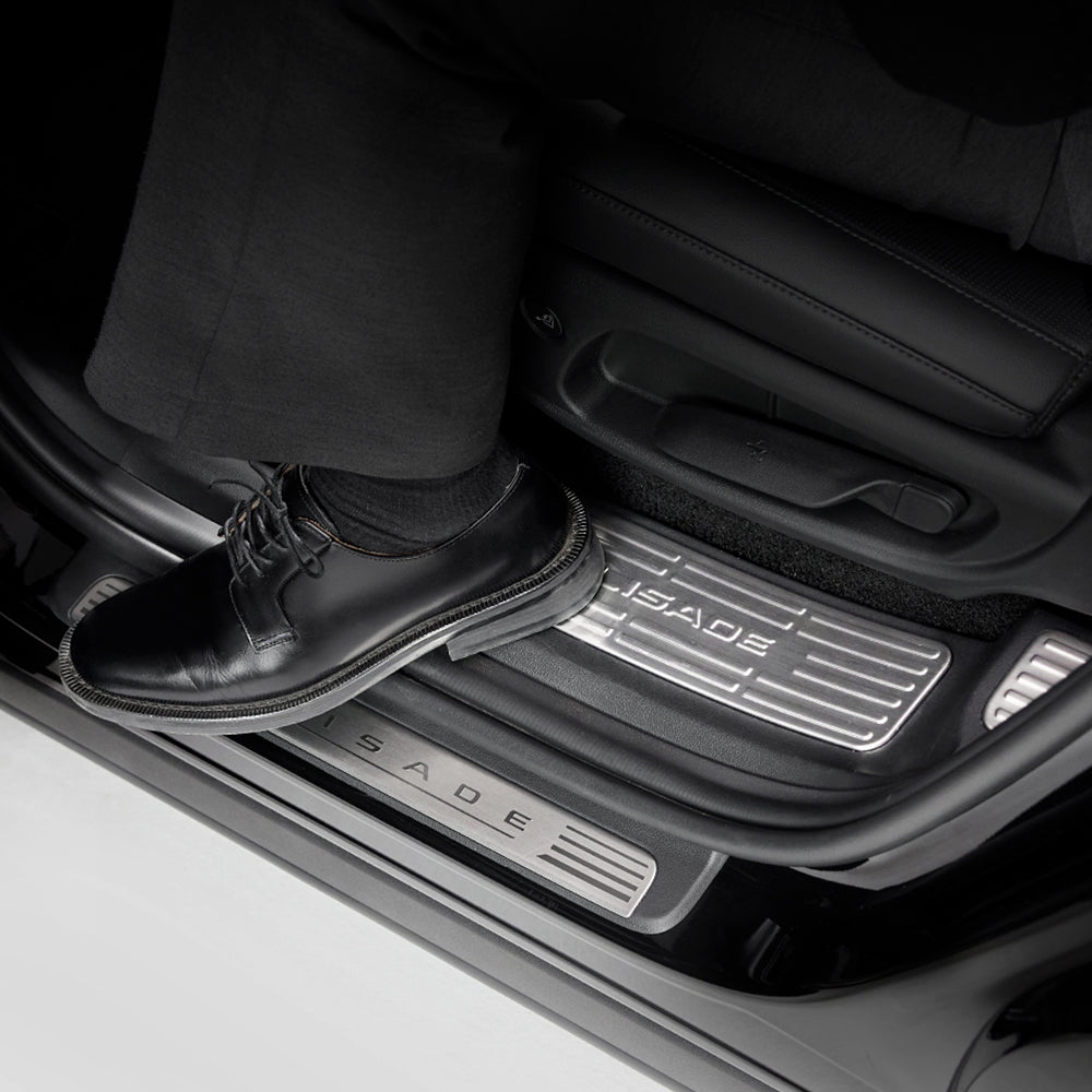 2026 New Palisade LX3 Custom Accessories – Stainless Steel Door Sill Covers