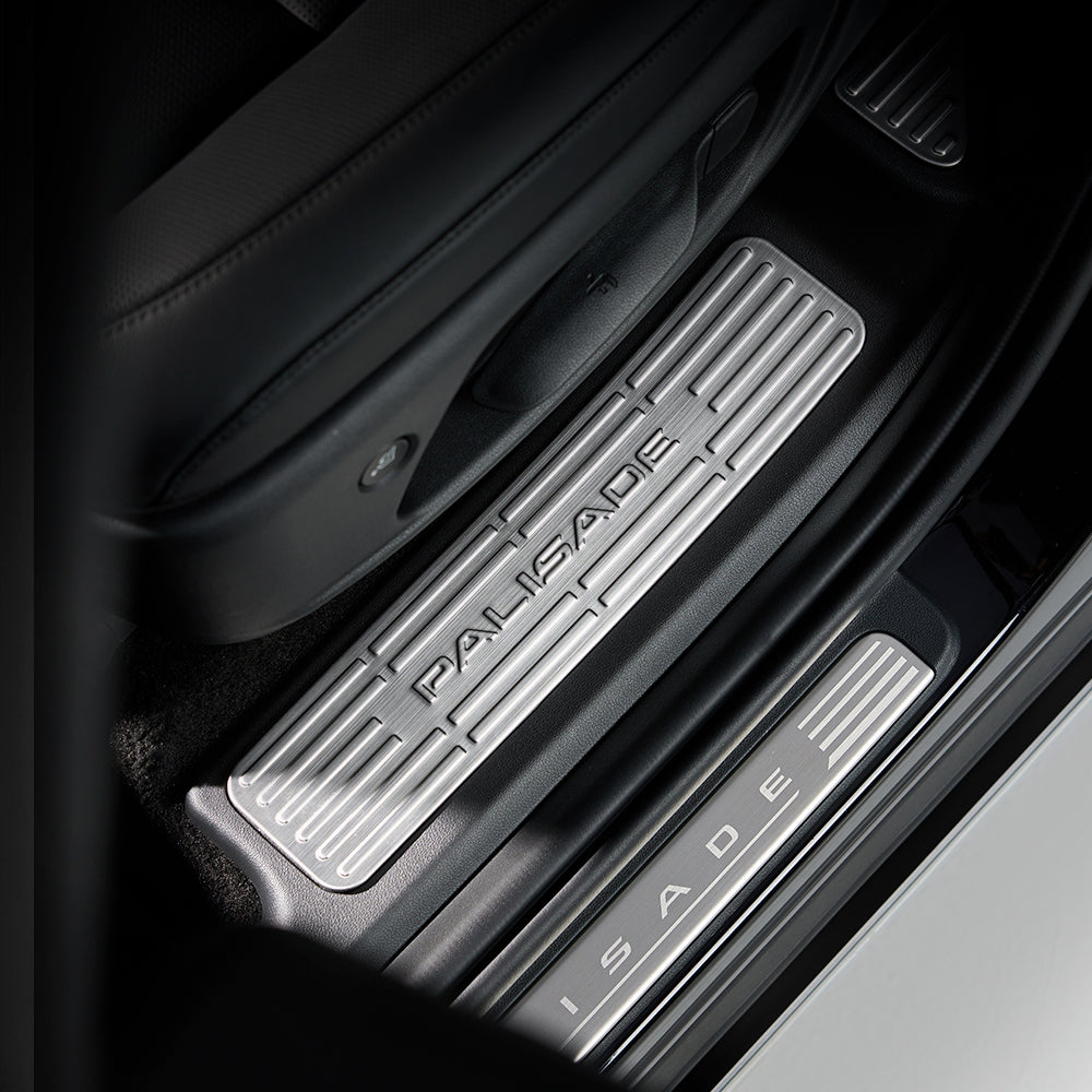 2026 New Palisade LX3 Custom Accessories – Stainless Steel Door Sill Covers