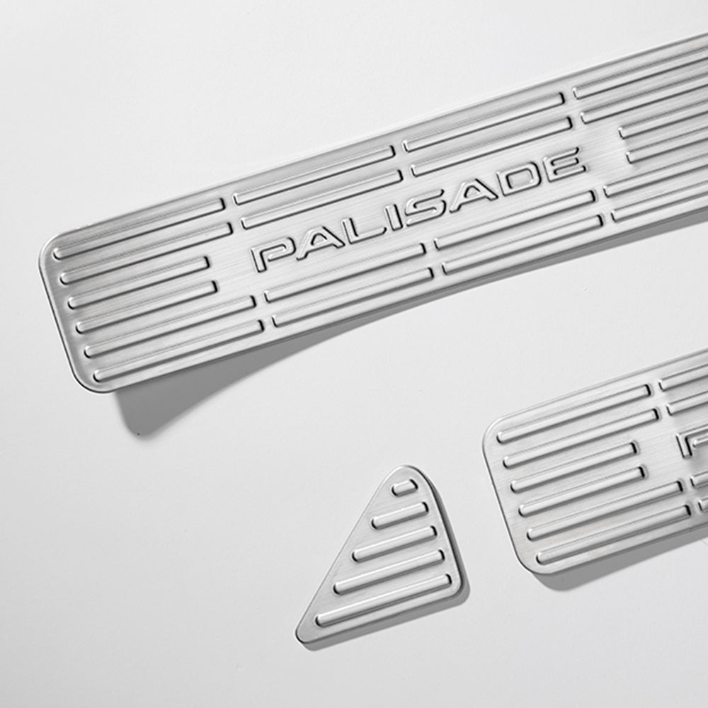 2026 New Palisade LX3 Custom Accessories – Stainless Steel Door Sill Covers