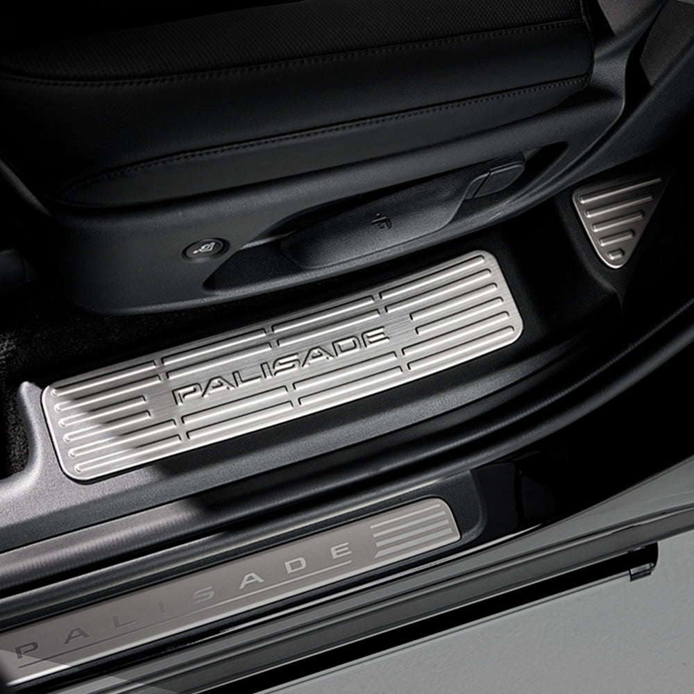 2026 New Palisade LX3 Custom Accessories – Stainless Steel Door Sill Covers