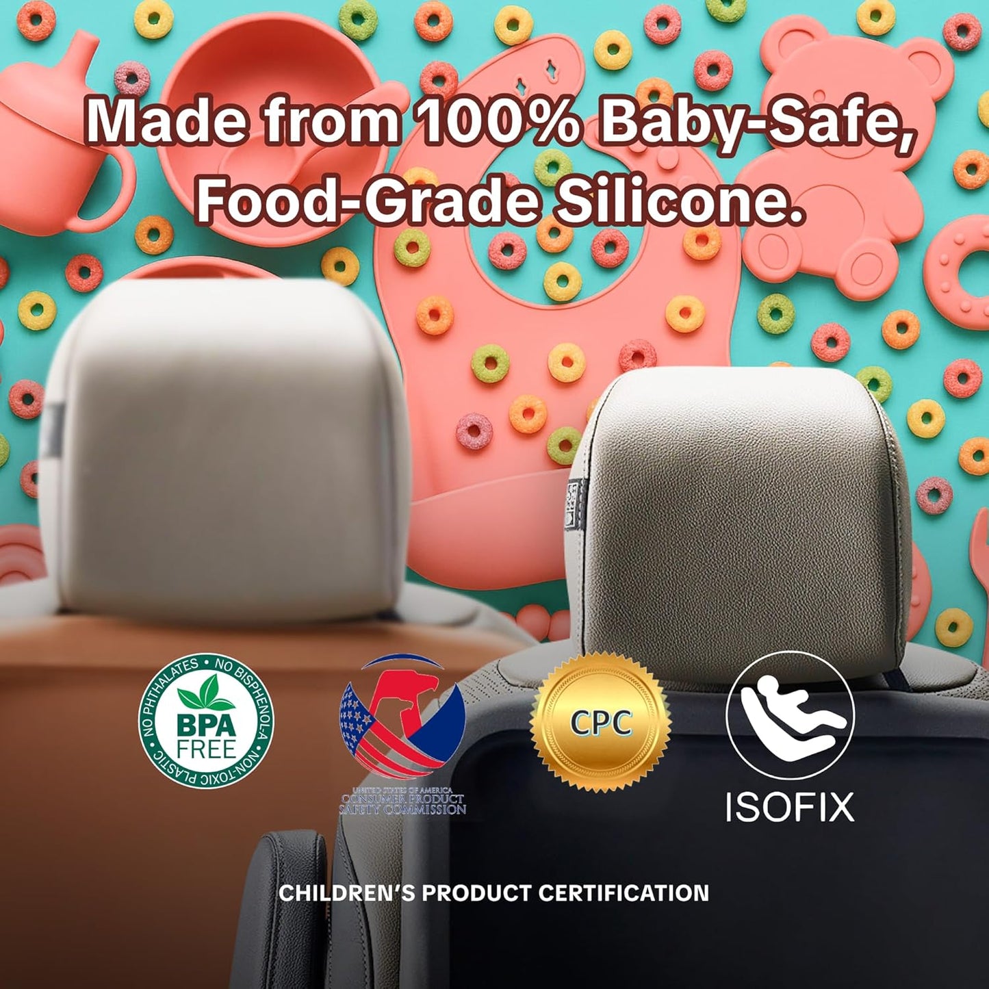 Siliguard Car Seat Protector for Child Car Seat, Under Car Seats